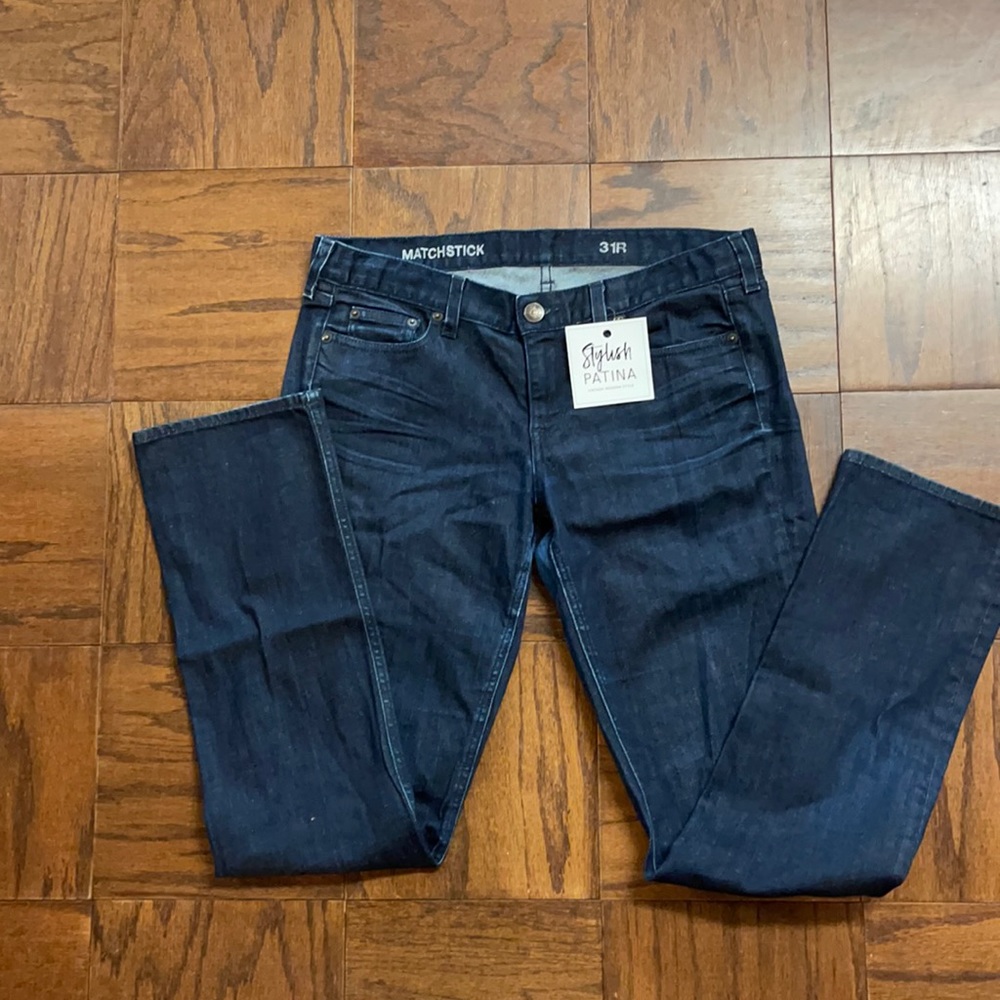 J crew jeans, matchstick, 31r
